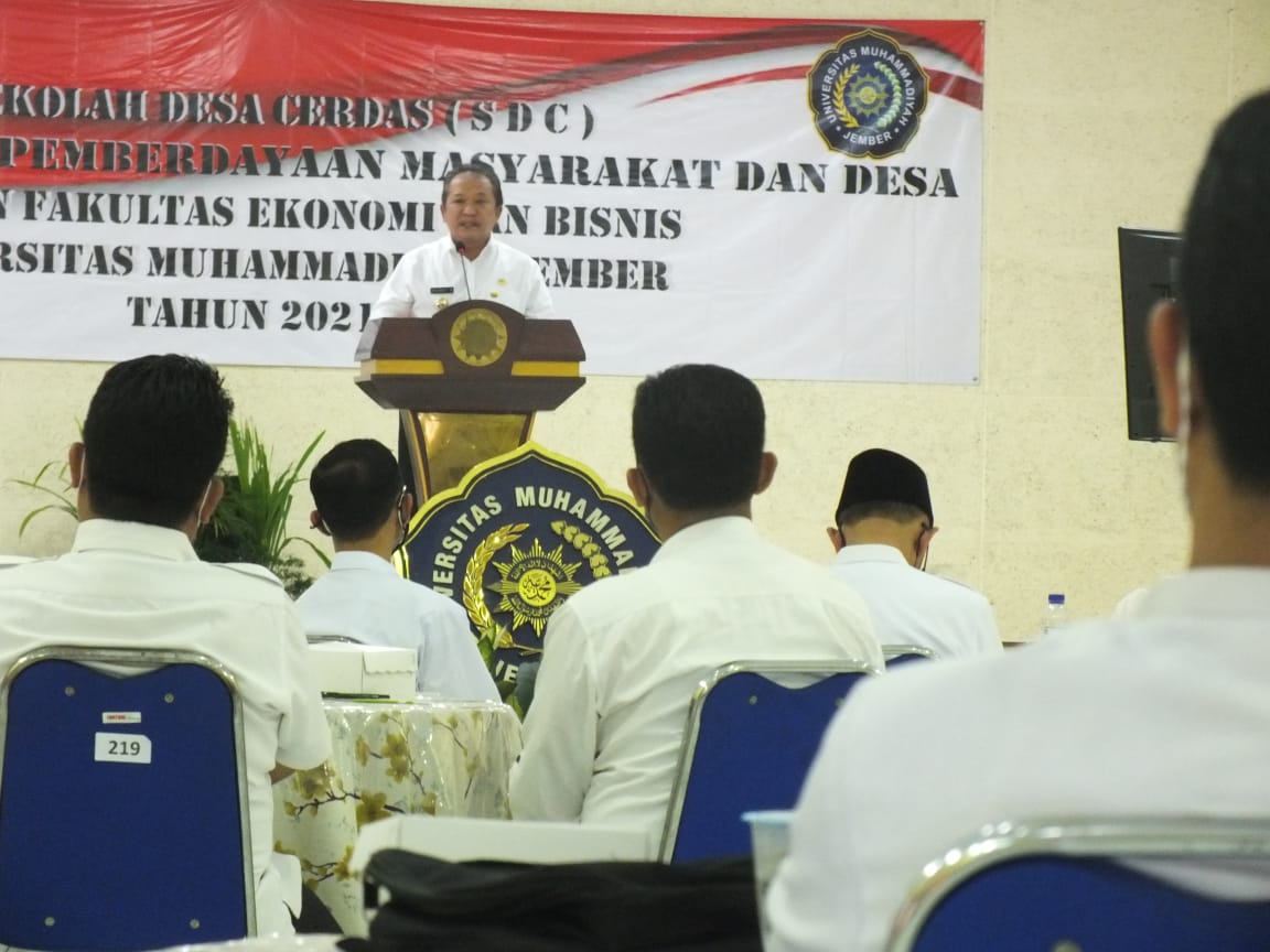 DINAS PMD KABUPATEN JEMBER SINERGI DENGAN UNMUH JEMBER LUNCURKAN SEKOLAH DESA CERDAS (SDS)