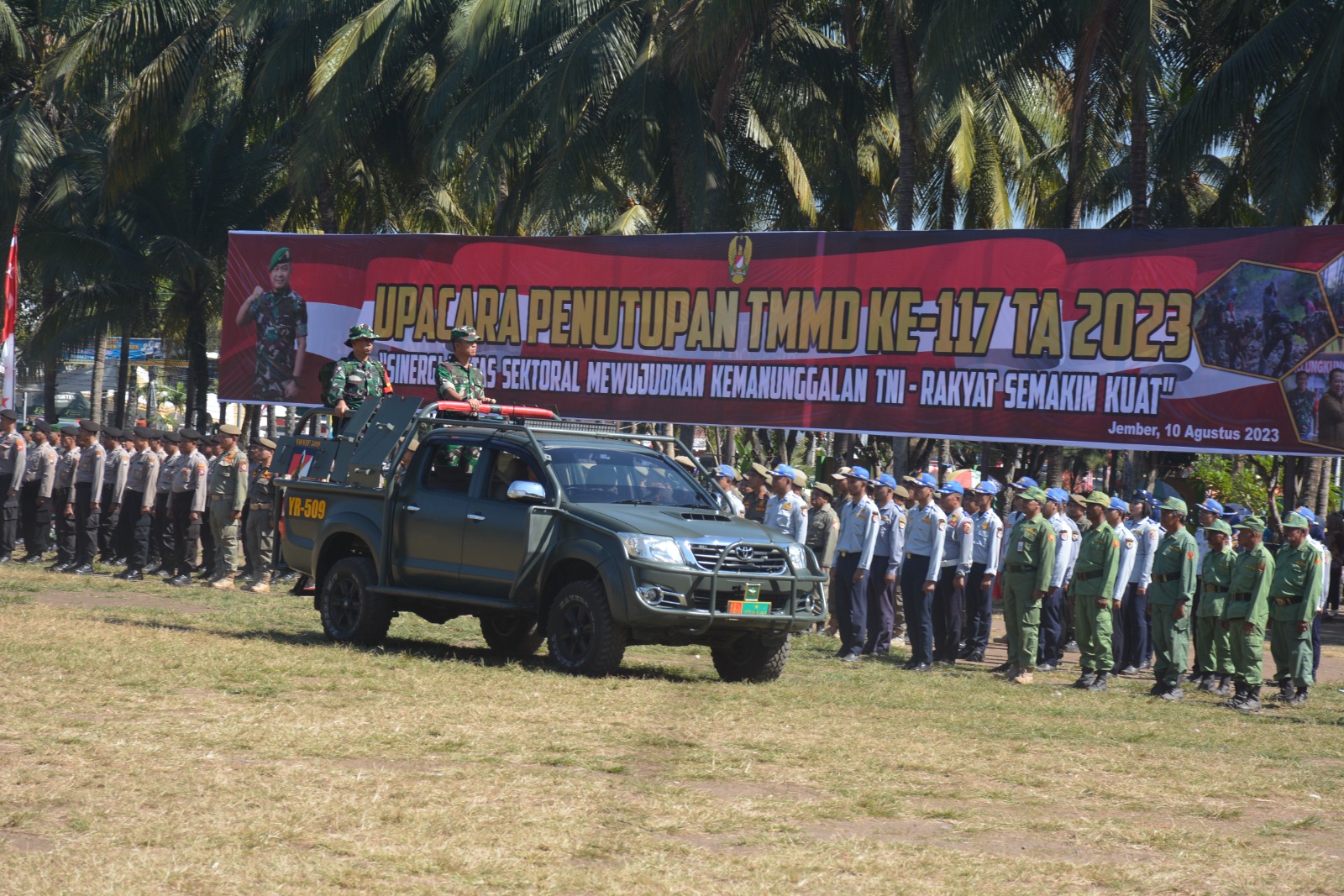 PENUTUPAN TMMD (TNI MANUNGGAL MASUK DESA) KE 117 KODIM 0824 JEMBER TAHUN 2023