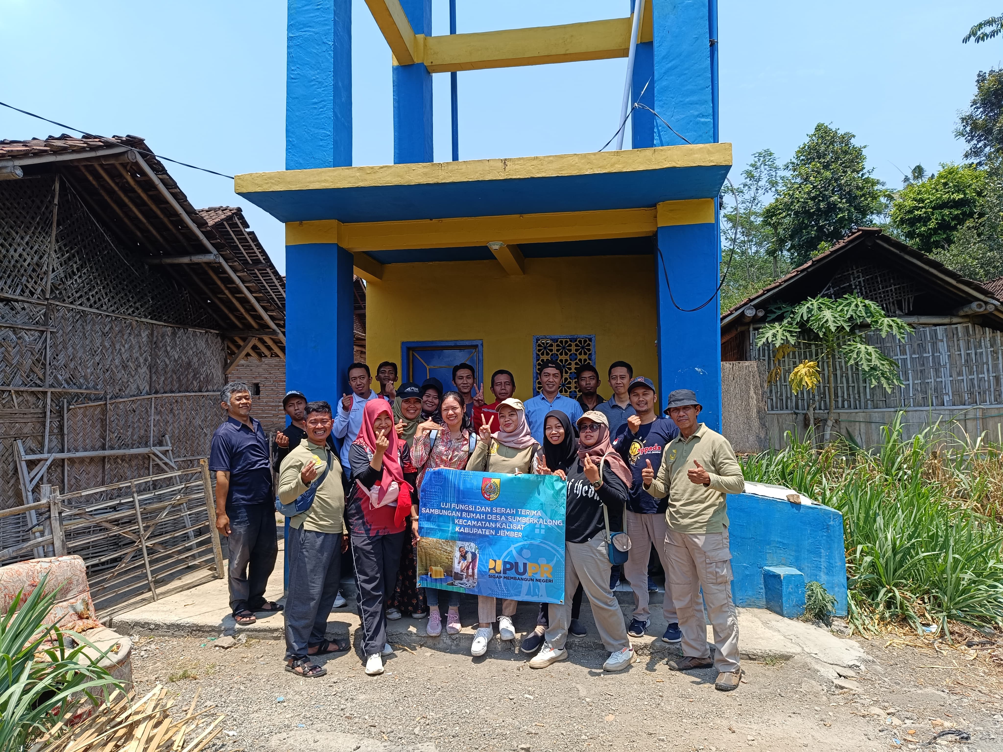 VERIFIKASI LAPANGAN PROGRAM HIBAH AIR MINUM PERDESAAN DI DESA SUMBERKALONG JEMBER TAHUN 2023.